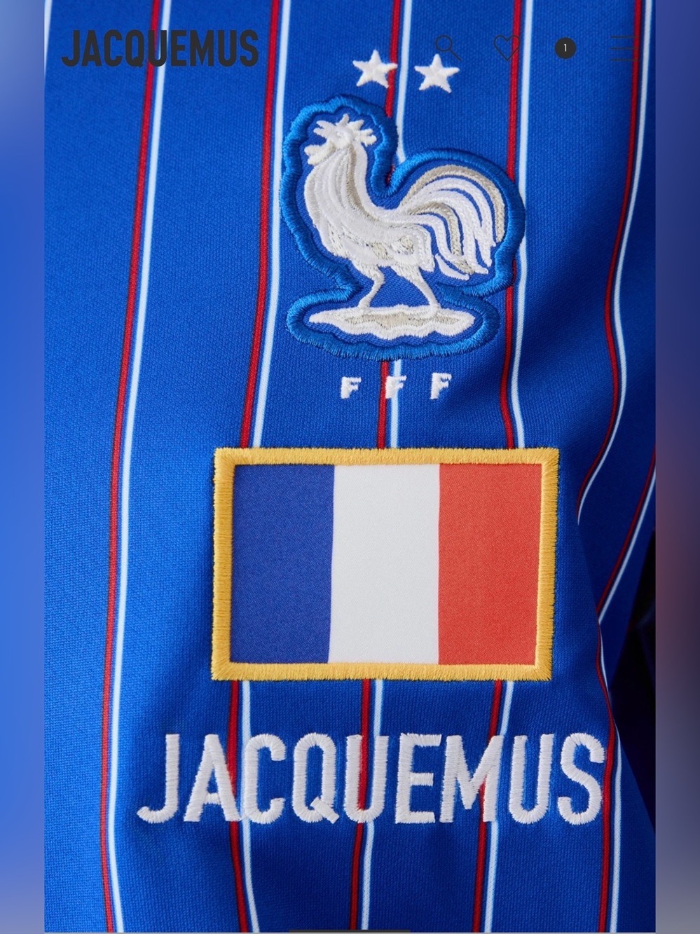 NEW Nike Jacquemus Team France Soccer Jersey Golf Shirt Top Women's MEDIUM